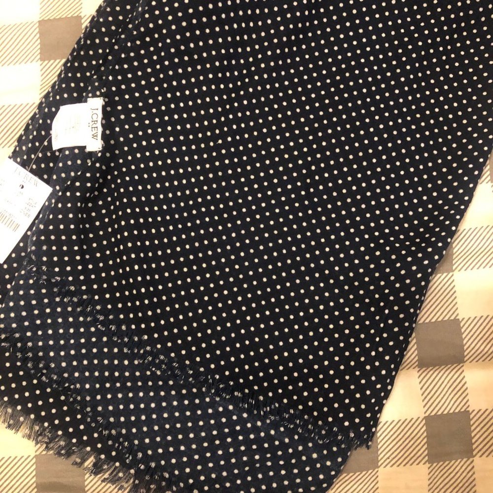 NEW - J.Crew Polka Dot Pashmina - NWT